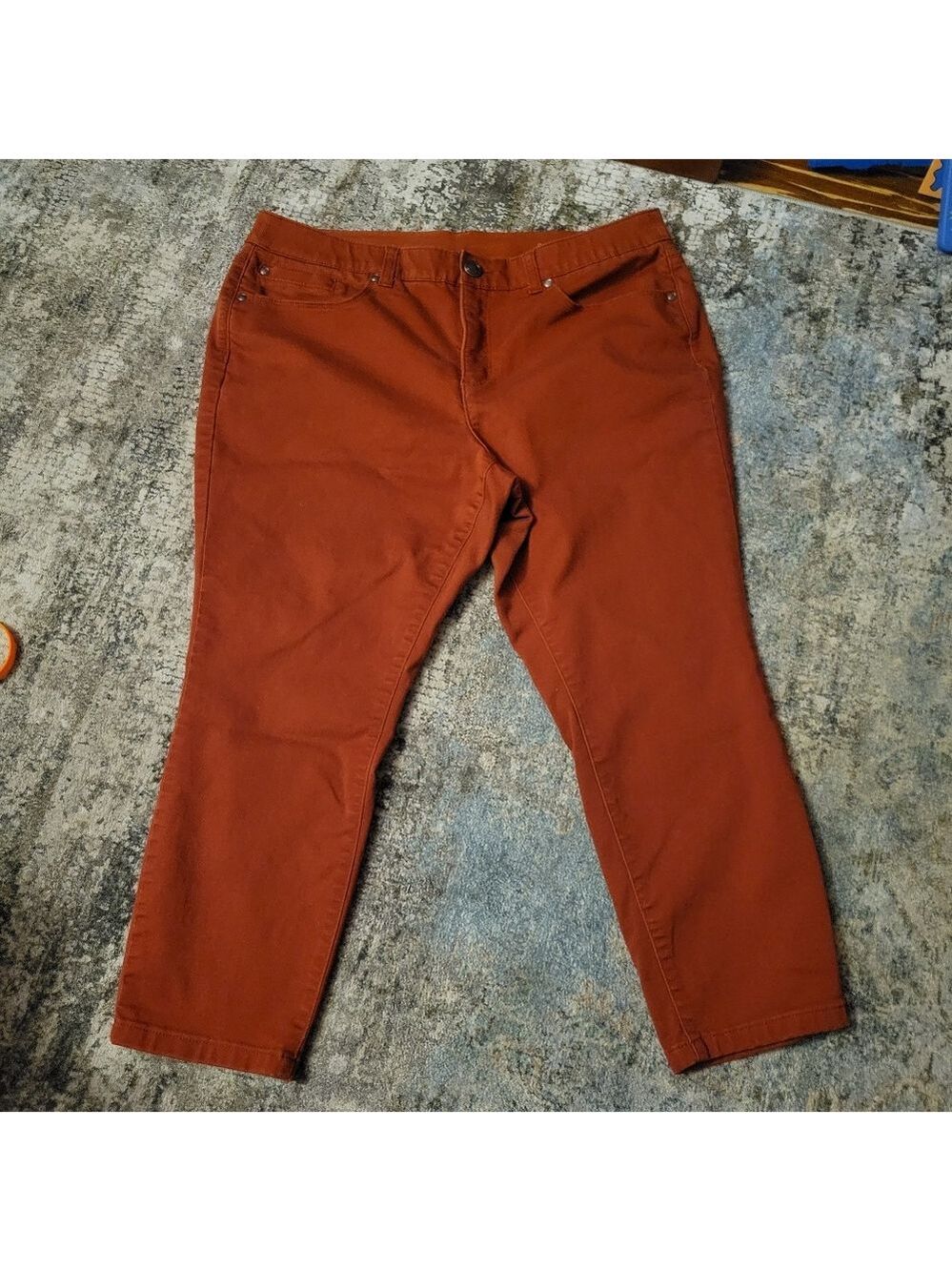 Christopher & Banks Rust Capris Size 14P